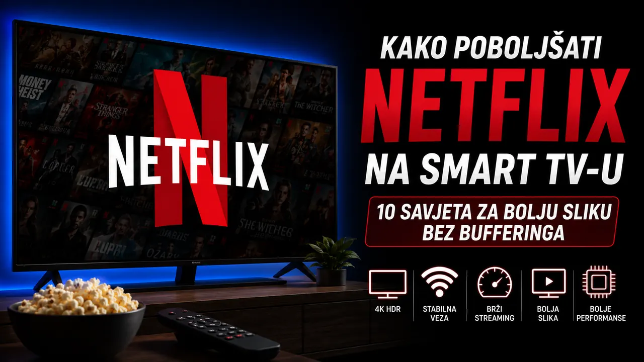 Kako poboljšati Netflix na Smart TV-u u 2026. – 10 savjeta za bolju sliku bez bufferinga