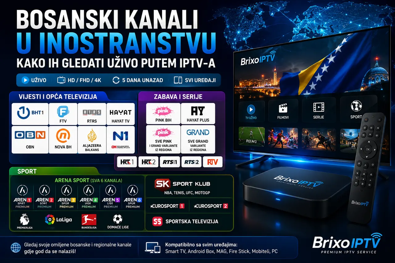Bosanski kanali u inostranstvu, gledaj uživo putem IPTV-a